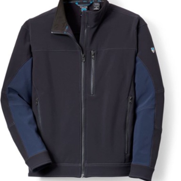 Kuhl Other - Kuhl Impakt Full Zip Water Repellent Fleece Lined Jacket Gray Navy Men's Large